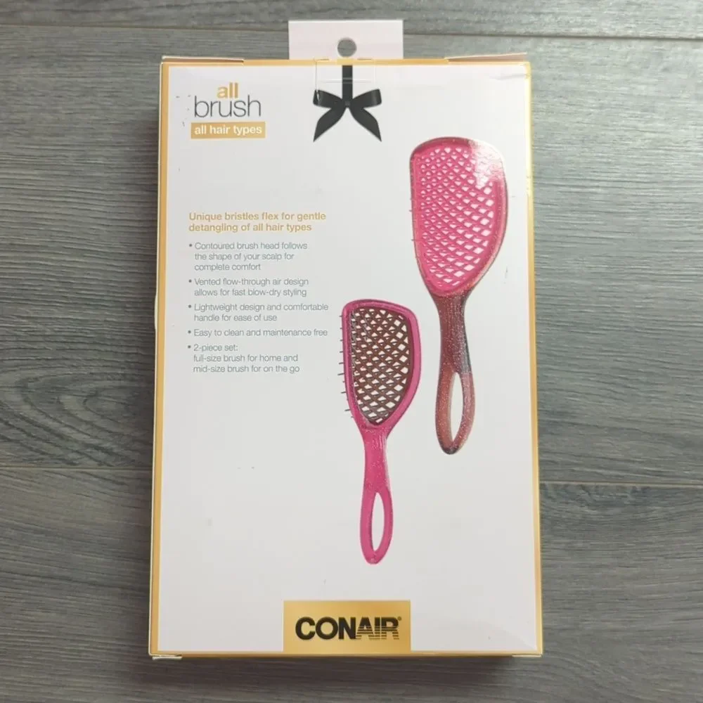 Conair Pink Glitter Hair Brush Set